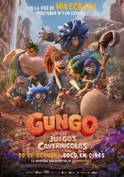 Cartel de GUNGO Y LOS JUEGOS CAVERNICOLAS